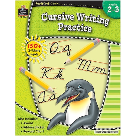 Teacher Created Resources Ready - Set - Learn Cursive Writing Practice, Grades 2-3 TCR5942